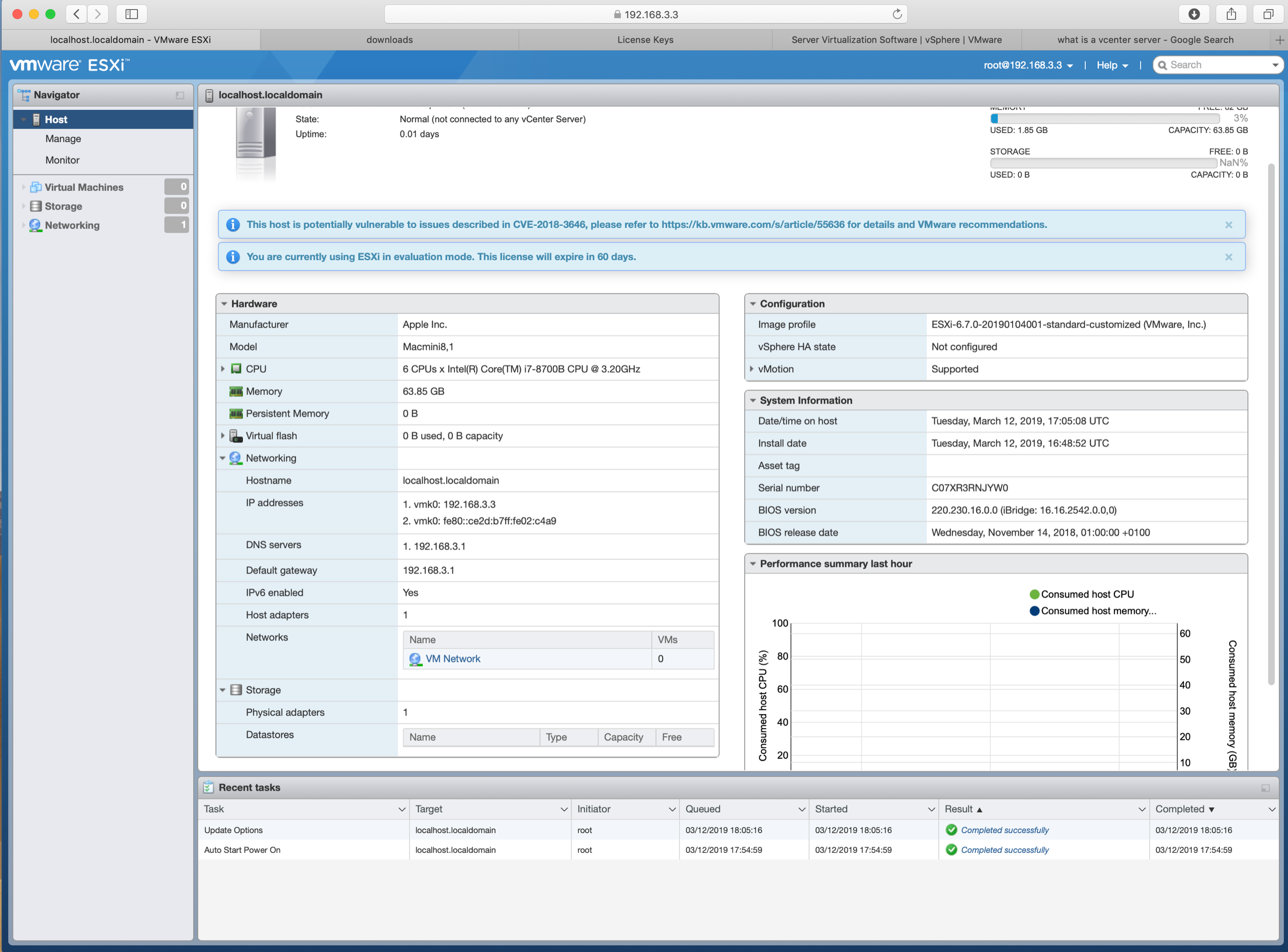 ESXi on 10Gb Mac Mini